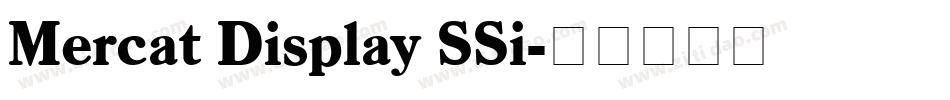 Mercat Display SSi字体转换